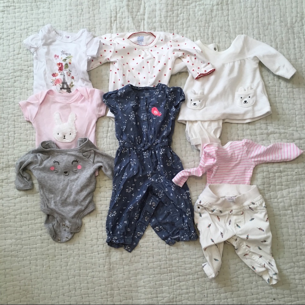 9-piece French bébé baby girl set